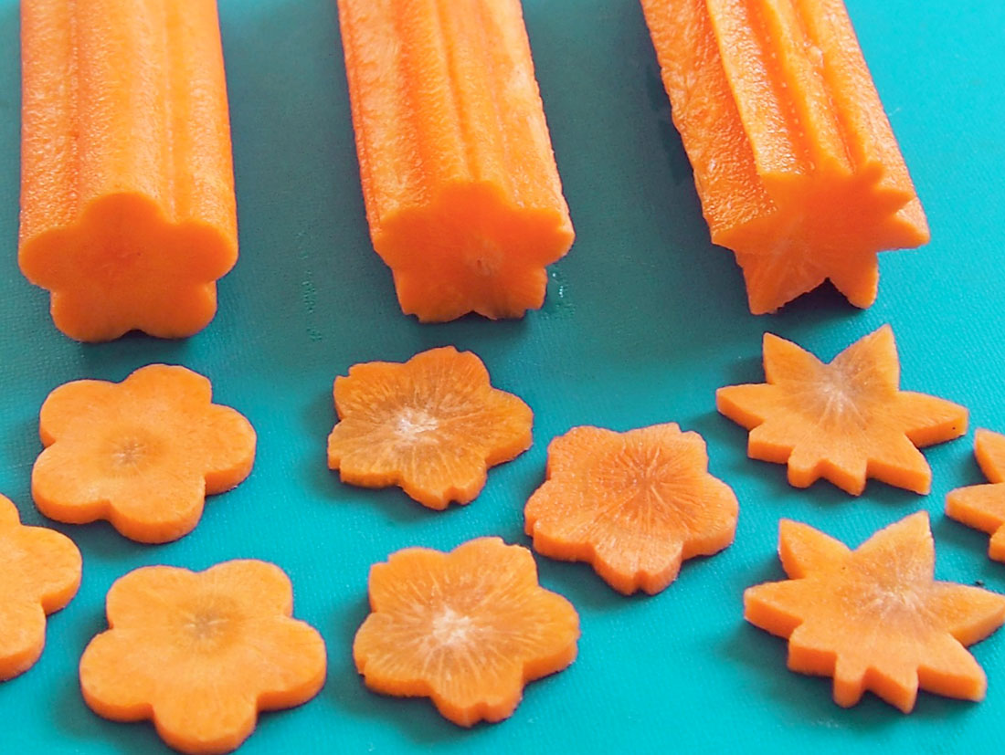 「おはなさん」によるニンジンの花型 - 株式会社イナモク