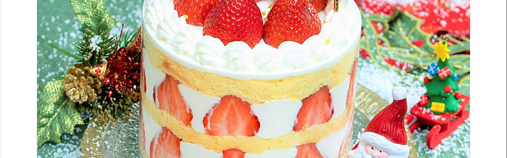 豊洲パーラーのXマスは2種の苺のショートケーキ