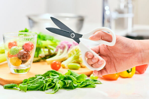 食材も切れる「洗えるハサミ＜サクサ＞」