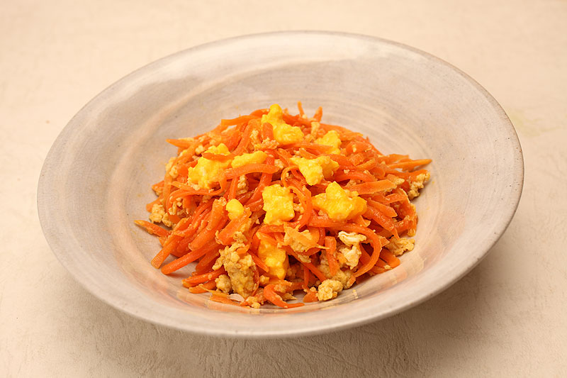 沖縄県グルメ-にんじんしりしりー