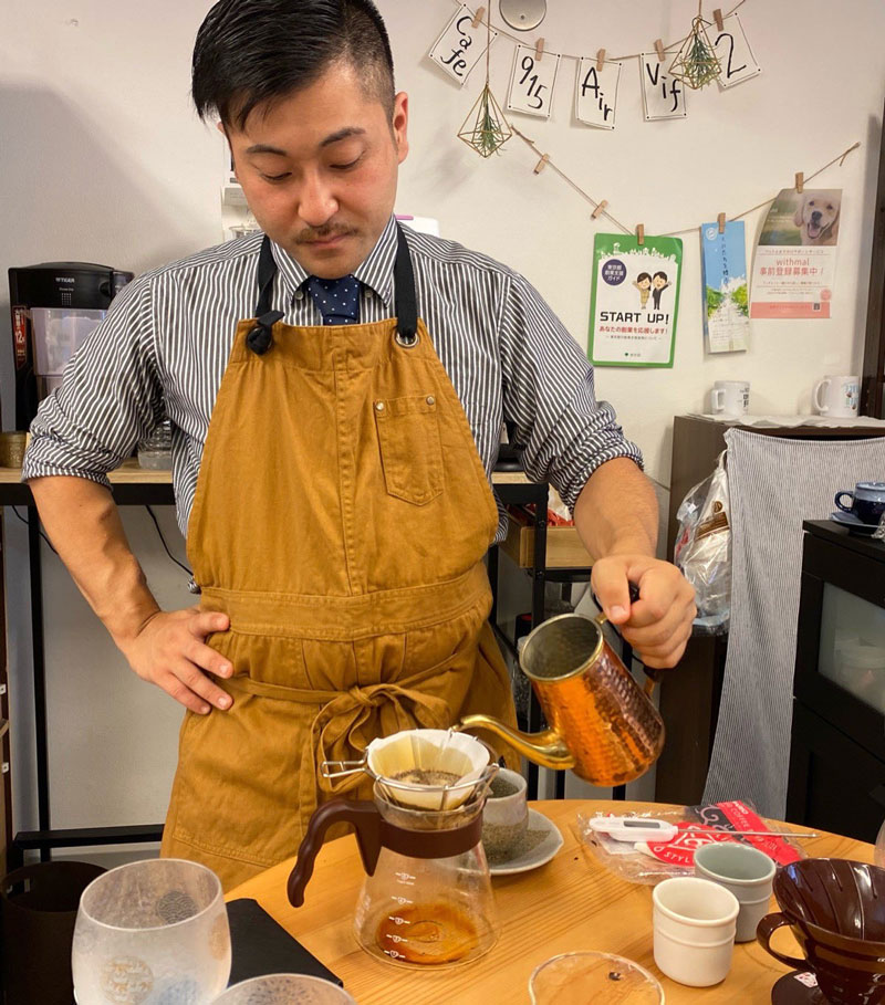 週に一度、コーヒーを淹れさせてもらうのが支えになってました