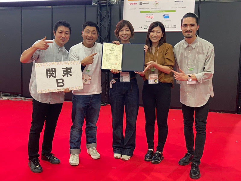 表彰式後。まさか入賞するとは！