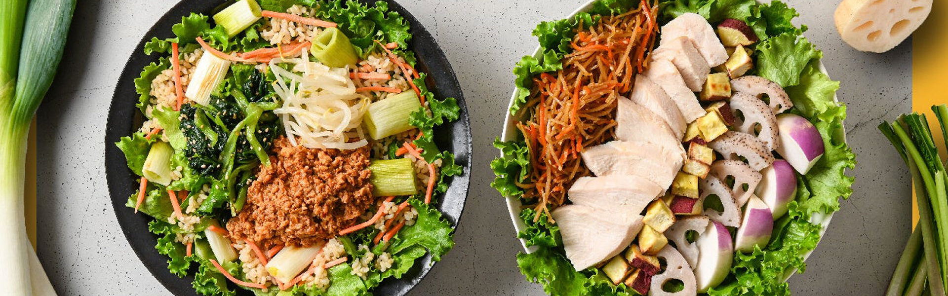 サラダボウル専門店を運営する株式会社WithGreenより、冬の野菜をたっぷり使った2種類の季節限定サラダが登場!