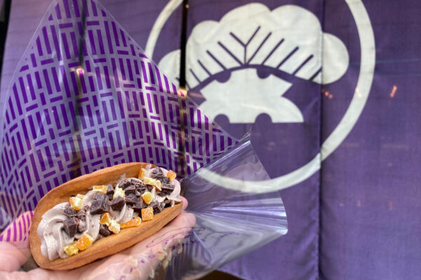 瓦煎餅を使った新感覚スイーツ「松﨑ろうる」の新作