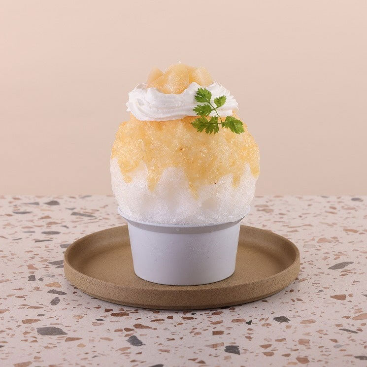 山ト氷の小野屋店とかやの店の夏期限定「桃ミルク氷」