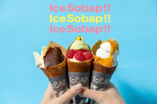 そば粉クレープ×アイスの新食感スイーツ