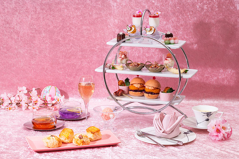 ホテル ザ セレスティン東京芝の「セレクロワ」にて春限定のアフタヌーンティー「春風と桜香るAfternoon Tea」提供開始！